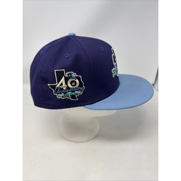New Era Texas Rangers MLB 40th Anniversary Purple Sky Pack 59Fifty Fitted 7 3/4 - Picture 2 of 8